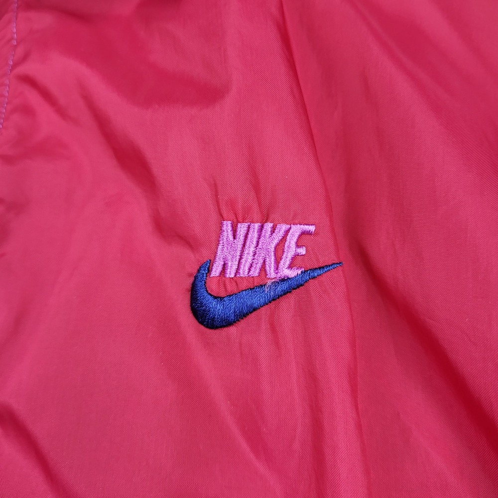 Vintage Nike 90s Colorblock Windbreaker Jacket Red Purple Blue Grey Label Large - Picture 6 of 11